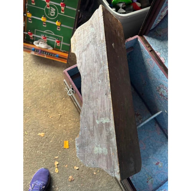 Wood Antique Mantel Shelf, Antique Decorative Shelf, Antique Wood Wall Shelf For Sale - Image 7 of 7