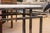 1980s Vintage Roche Bobois Travertine and Steel Floating Rectangular Console Table For Sale - Image 5 of 6