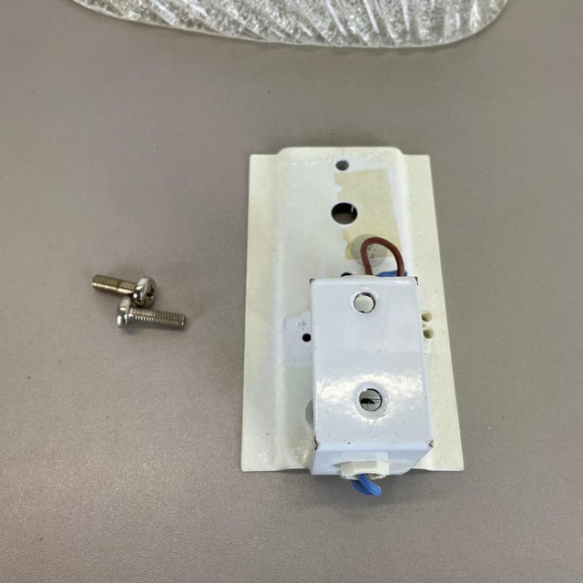 Murano Bubble Ice Glass Wall Sconces, Germany, 1980s, Set of 2 For Sale - Image 18 of 18