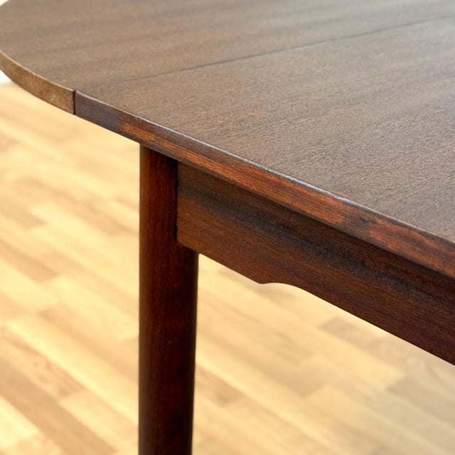 Mahogany Dining Table with 3 Extensions in the style of Arne Vodder, Denmark, 1950s-1960s For Sale - Image 10 of 11