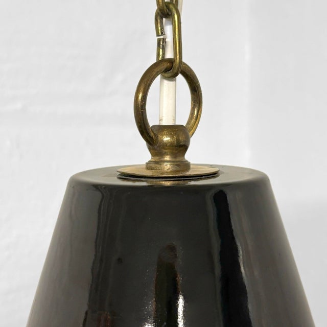 Louis Poulsen Vintage Industrial Pendant Lamp from Louis Poulsen, Denmark, 1940s For Sale - Image 4 of 9