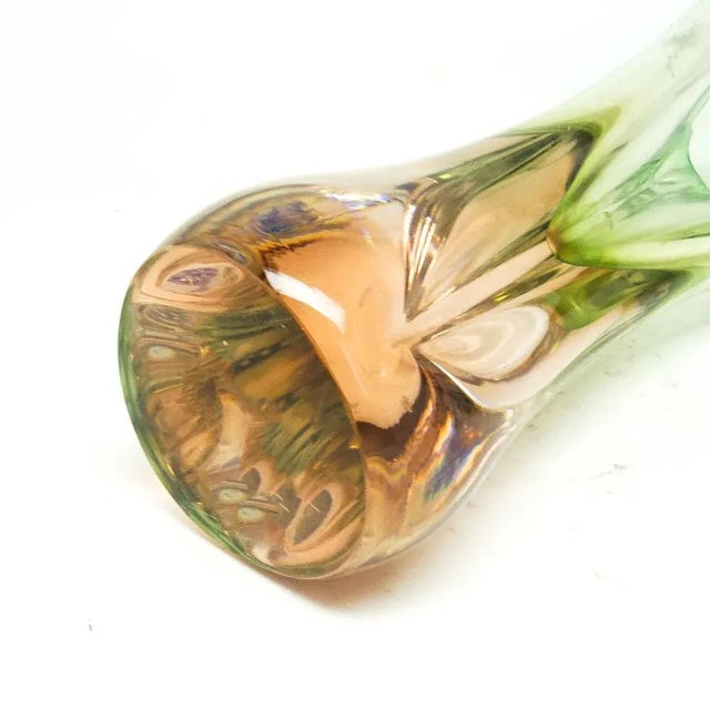 Postmodern Vase from Chribska Glassworks, Czechoslovakia, 1930s, in Very Good conditions. Designed 1970 to 1979 I have...