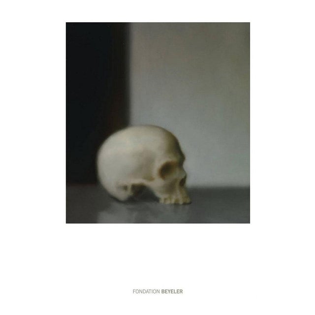 Gerhard Richter Skull Official Exhibition Poster For Sale