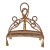 Vintage Hollywood Regency Brass Rope Magazine Rack in the Style of Maison Jansen For Sale