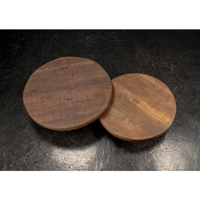 Brutalist Oak Tables, 1960s, Set of 2 For Sale - Image 10 of 18