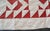 Early 20th C Red and White Pinwheel Style Pattern Hand-Stitched Cotton Quilt For Sale - Image 14 of 16