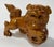 Chinoiserie Vintage Hand-Carved Wood Foo Dog Figure For Sale - Image 3 of 7