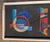 Black Mid-Century Modern Geometric Abstract Painting on Masonite, 1963 For Sale - Image 8 of 14