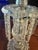 Vintage 1950s Hollywood Regency Boudoir Lamp Pair With Frosted Embossed Glass Shades & Prism Accents For Sale - Image 12 of 12