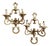 Vintage Brass Wall Sconces, 1970s, Set of 2 For Sale