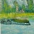 1970s S. LeRoy Original Oil on Canvas River Landscape Painting Signed Unframed Trees For Sale - Image 11 of 18
