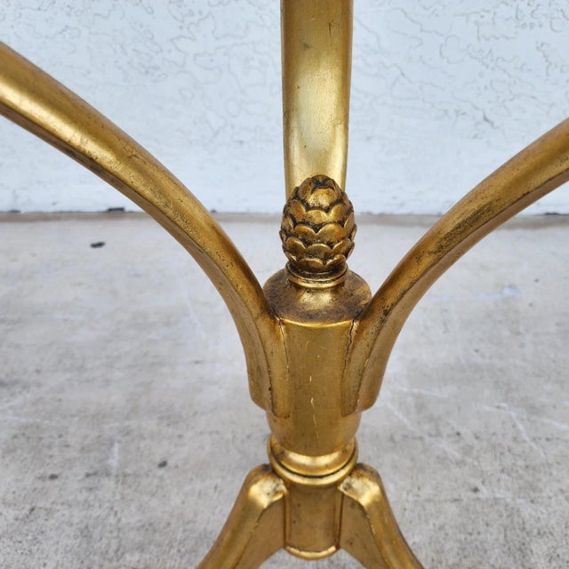 Mid Century Giltwood Side Center Table For Sale - Image 4 of 10