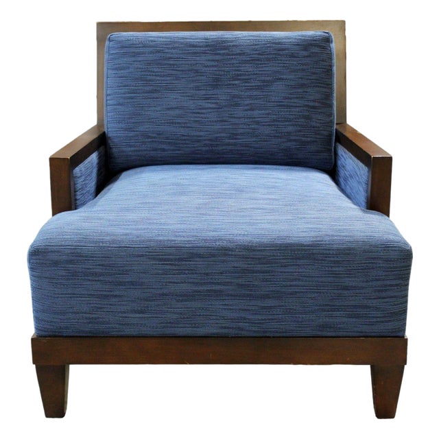 HBF 'Barbara Barry' Blue Lounge Chair - Blue For Sale