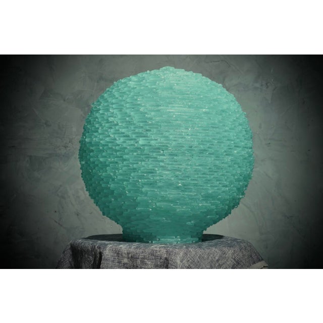 Art Glass Round Floor Lamp, 1970 For Sale - Image 12 of 12