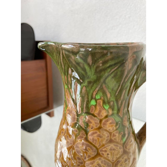 Pineapple Ceramic Pitcher, 1960s For Sale - Image 12 of 17