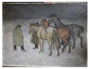 Harold Bengen, Horse Trading, 1929, Painting