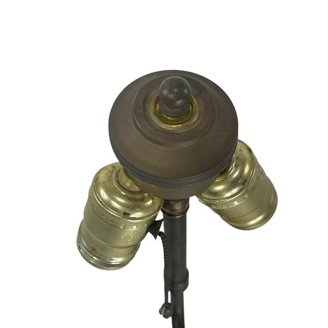 Mid-20th Century Italian Cast Brass Hippocamp Table Lamp For Sale - Image 9 of 12