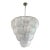 Contemporary Diamanted Trasparent “Petals” Murano Glass Chandelier by Simoeng For Sale