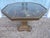 Hollywood Regency 1970s Hollywood Regency Gold Gilded Octagon Glass Top Side/End Table For Sale - Image 3 of 8
