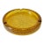 Vintage Mid-Century Textured Amber Glass Ashtray For Sale