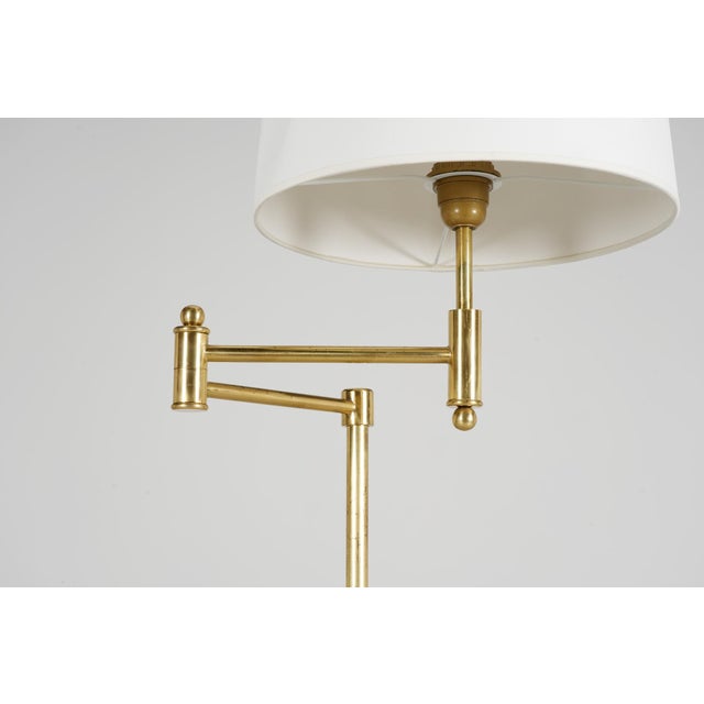1980s Reading Floor Lamp in Brass, 1980s For Sale - Image 5 of 8