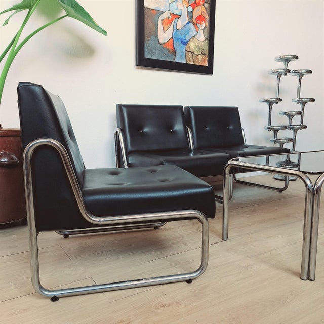 1960s Vintage Armchairs from Soto Leon, Spain, 1965, Set of 3 For Sale - Image 5 of 16