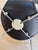 Series 7 Upholstered Chair in Black Genuine Leather by Arne Jacobsen for Fritz Hansen For Sale - Image 11 of 13