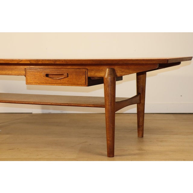 Mid-Century Modern Scandinavian Teak Coffee Table, 1960s For Sale - Image 3 of 18