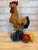 Italian Large Vintage Ceramic Rooster Figurine in the Style of Italian Majolica For Sale - Image 3 of 12