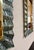 Metal Sculptural Turquoise Murano Glass and Brass Mirrors, 2000s, Set of 2 For Sale - Image 7 of 8