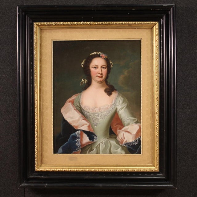 Portrait of a Gentlewoman, 19th Century, Oil Painting on Canvas, Framed For Sale - Image 15 of 15