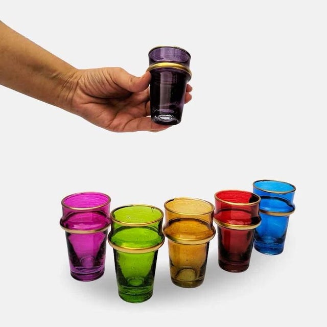 Set of 6 Moroccan Tea Cups Chairish