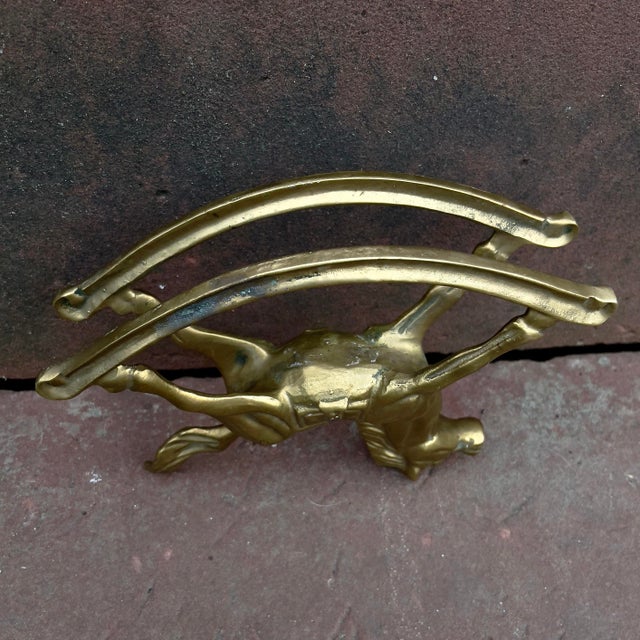 Vintage Brass Rocking Horse For Sale - Image 4 of 8