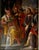 An evocative late 16th or early 17th century European religious painting depicting Christ before the High Priest Caiaphas,...