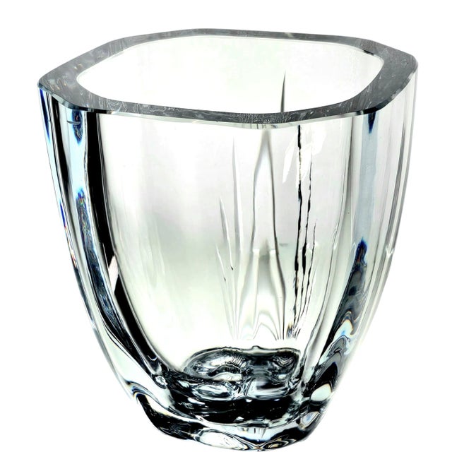 Mid-Century Modern Kosta Boda Swedish Ice Glass Vase, 5" For Sale In San Francisco - Image 6 of 10