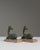 1920s Pair of 1920s French Forest Green Art Deco Signed Figures on Marble Bases For Sale - Image 5 of 15