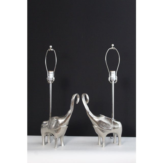Mid 20th Century Robert Kuo Influence Sculptural Elephants - a Pair For Sale - Image 12 of 14