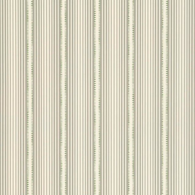 A hand-drawn stripe with beguiling details and a chic Bauhaus spirit. Also available as a fabric. Horizontal Repeat 27''...