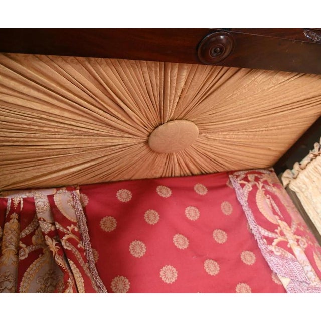Victorian Mahogany Half Tester Bed with Canopy, 1840s For Sale - Image 16 of 17