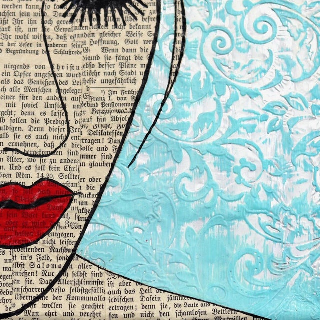 2020s ''Sisters by Soul'' Contemporary Figurative Mixed-Media Painting by Martina Niederhauser For Sale - Image 5 of 9