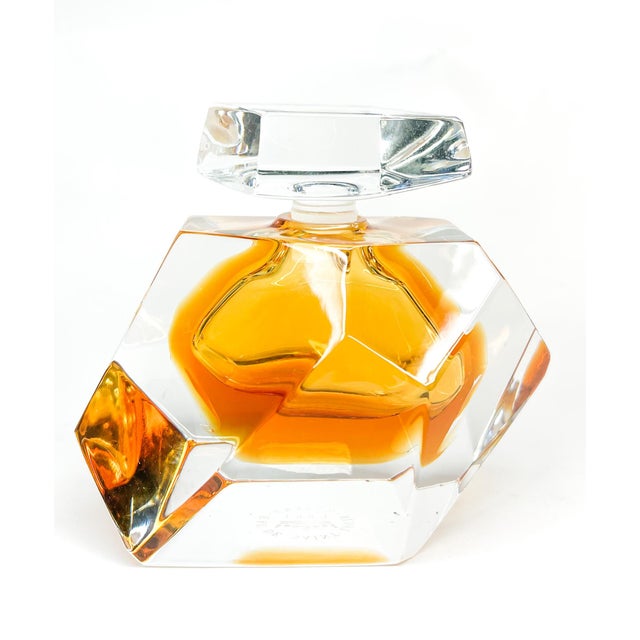 Late 20th Century Vintage Eau De Saint Louis Crystal Perfume Bottle & Stopper For Sale - Image 5 of 5