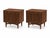Mid century modern walnut nightstand. Stand has been refinished. Stand is in excellent condition. Stand has 2 doors that...