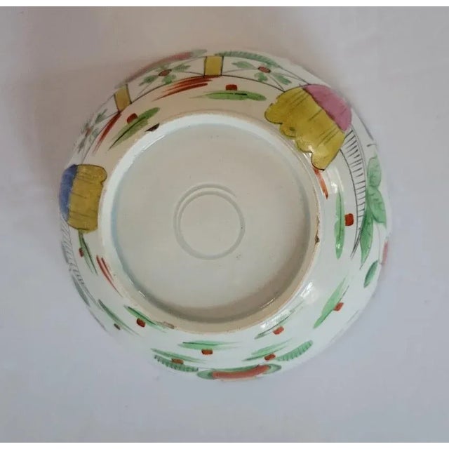 18th,19th C English Pearlware Polychrome Bowl For Sale In Raleigh - Image 6 of 7