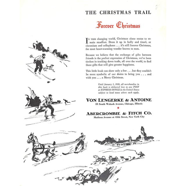 Traditional Abercrombie & Fitch Christmas 1938 Catalog For Sale - Image 3 of 12