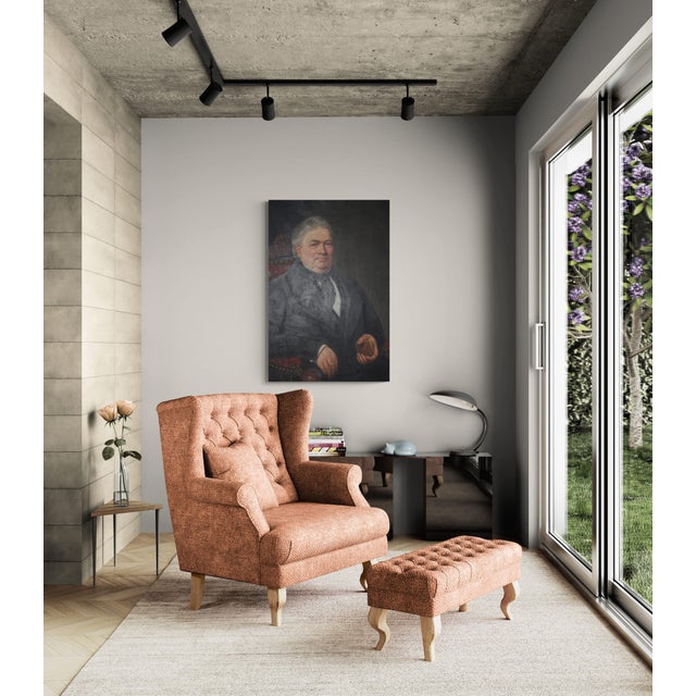 Black French Artist, Portrait of Bordeaux Gentleman, 1890s-1910s, Oil on Canvas For Sale - Image 8 of 8