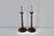 Late 20th Century Late 20th Century Georgian Style Mahogany Brass Candlestick Table Lamps - a Pair For Sale - Image 5 of 18