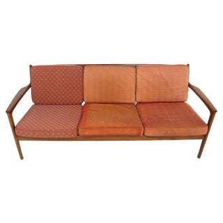 Scandinavian 3-Seater Sofa by Folke Ohlsson for Dux, Sweden, 1960s For Sale