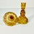 Antique Art Deco Boho Chic Hollywood Regency Depression Era Amber Starbust Candle Holders - A Pair For Sale - Image 11 of 11