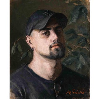 Marco Fariello, Self Portrait, 2010s, Oil Painting on Canvas For Sale