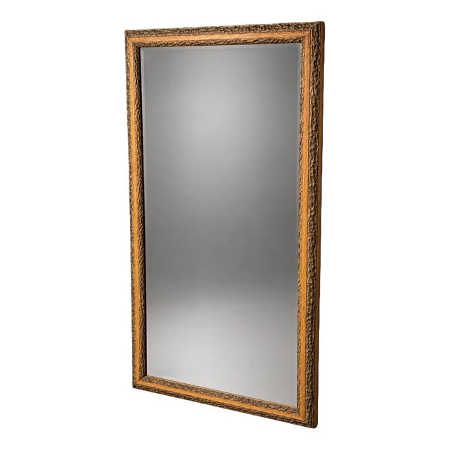 Rustic Bark Wood Framed Wall Mirror For Sale
